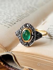 anello stile antico art decò 