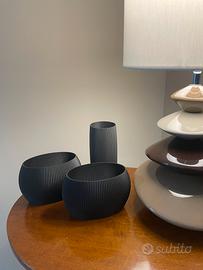 Set vasi moderni minimalisti - texture a costine