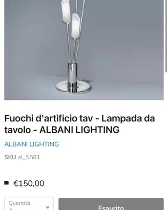 Plafoniera da soffitto e due lampade da compdino