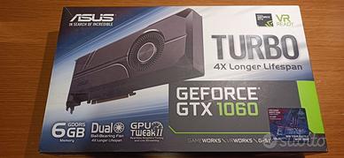 Scheda grafica Asus GeForce TURBO-GTX1060-6GB