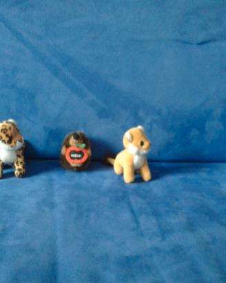 9 ANIMALI DI PELUCHE di piccole dimensioni