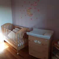 Lettino e fasciatoio Azzurra