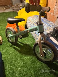 Bici senza pedali per bambini TopLife -verde acqua