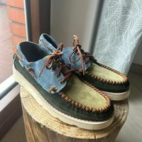 Macassino Sebago verde-blu tg 43