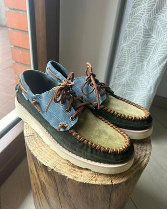 Macassino Sebago verde-blu tg 43