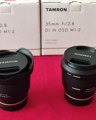 Tamron 20 F2,8 e 35 F2,8