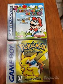 Pokémon Yellow e Super Mario Advance
