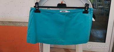 Minigonna Moschino color azzurro cielo new