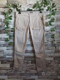 PANTALONI MULTITASCA SISLEY TG. 46 BEIGE