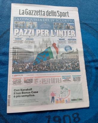 Inter Scudetto 19 Gazzetta Dello Sport