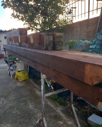 travi in legno lamelare