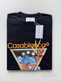 T-Shirt Casablanca tennis nera taglia L