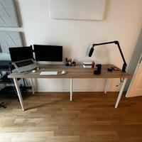 Scrivania Ikea 200x60 - Colore Rovere chiaro