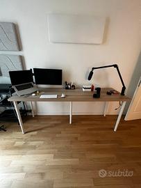 Scrivania Ikea 200x60 - Colore Rovere chiaro