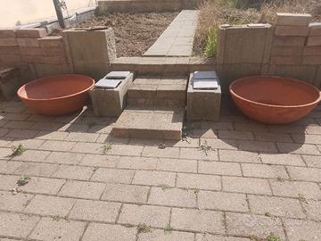 vasi da giardino in terracotta 