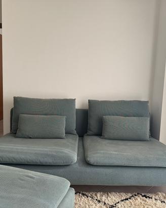 divano + poggiapiedi Soderhamn ikea