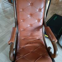poltrona in pelle 