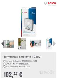 Termostato ambiente II 230 V di Bosch Smart Home. 