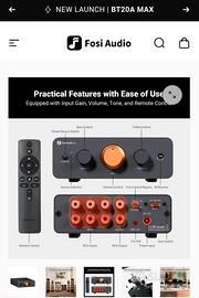 preamplificatore Fosi controllo toni e telecomando