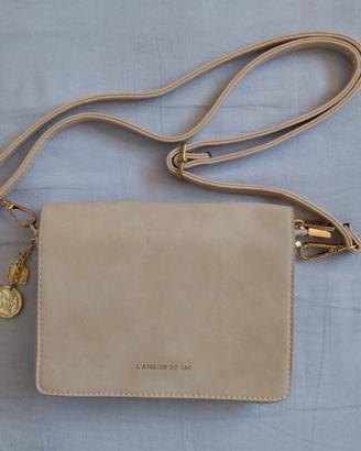 Borsa in pelle beige L'Atelier du Sac - Pash Bag