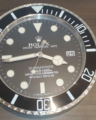 rolex orologio da parete , nuovo, nero/argento 