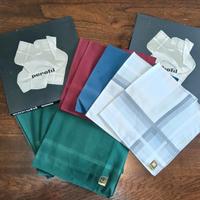 1 fazzoletto vintage Perofil verde blu  cotone