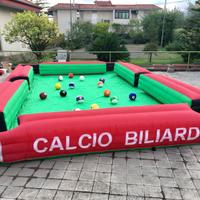 Calciobiliardo gonfiabile 7,8x4,8 gioco snookball