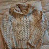 GAP maglia treccia tricot panna nuova tg M nuova 