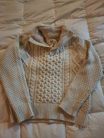 GAP maglia treccia tricot panna nuova tg M nuova 