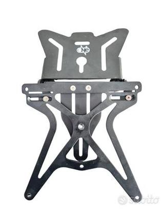 PORTATARGA PER MOTO UNIVERSALE REGOLABILE NERO