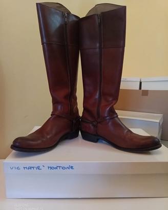 Stivali Frye Donna Pelle Alti Riding Boots USA