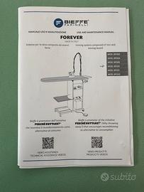 Asse da stiro aspirante con caldaia