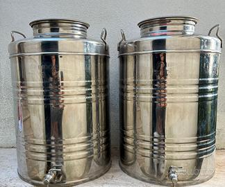 Contenitori inox per olio da 50 kg