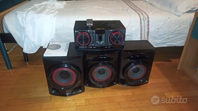 set discoteca hifi lg/luci strobo/laser