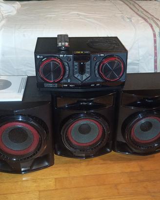 set discoteca hifi lg/luci strobo/laser