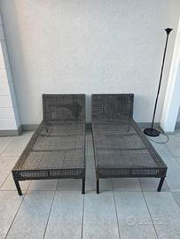 Lettini rattan sintetico