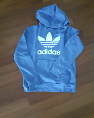 Felpa Adidas azzurra ragazzo 9/10 anni