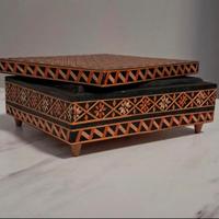 Portagioie/portaoggetti  legno fatta a mano 