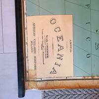 carte vintage scuola design anni 70 geografia