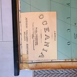 carte vintage scuola design anni 70 geografia