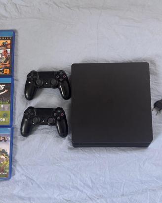 PS4 Slim + FC 25 + Minecraft + GTA