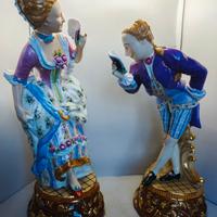 Coppia Antiche Statue Porcellana Sevres del 1800 