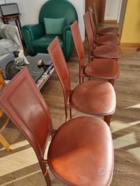 NR. 6 SEDIE DESIGN CATTELAN ITALIA LARA CUOIO