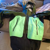 Giacca sci guscio T.N Face Goretex Verde TG.L 