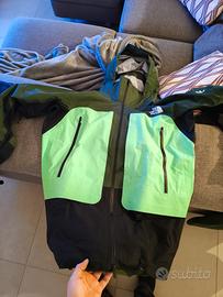 Giacca sci guscio T.N Face Goretex Verde TG.L 