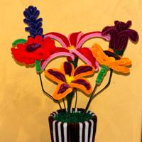 Mazzo di fiori Artigianale in Ciniglia (Handmade)