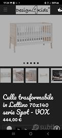 Lettino trasformabile