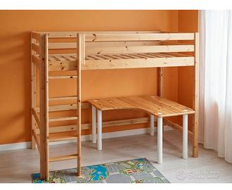Letto a Soppalco MODULARE FLEXA Classic in Pino