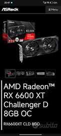 Scheda video AMD Radeon™ RX 6600 XT Challenger 8GB
