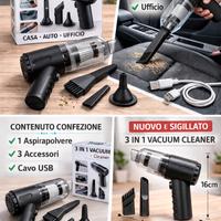 Aspirapolvere Portatile 3 in 1 – NUOVO E SIGILLATO
